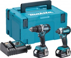 Makita DLX2180TJ 18V 5.0Ah Brushless Twin Pack DHP484 & DTD153 (2 x 5.0Ah ) & MakPac Case £359.95